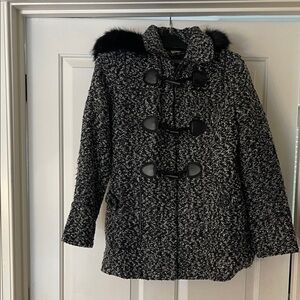 Altar'd State Black and Gray Pea Coat